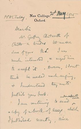 Lot #295 Julian Huxley Handwritten Letter Signed - Image 1