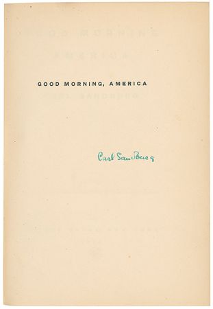 Lot #792 Carl Sandburg Book - Image 1