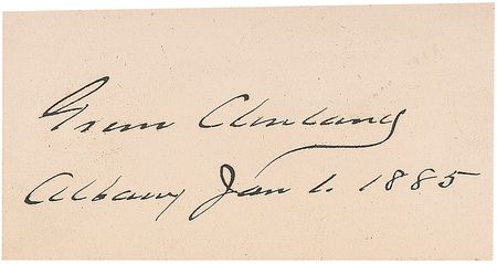 Lot #16 Grover Cleveland Signature