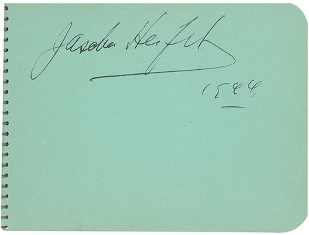 Lot #878 Classical Music: Fantastic collection of music signatures, including Heifetz, Anderson, Ormandy, and a super-early Bernstein - Image 4