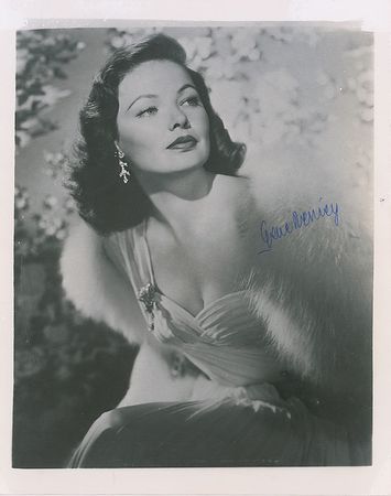 Lot #1391 Gene Tierney Signed Photographs - Image 1