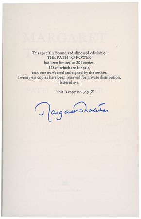 Lot #451 Margaret Thatcher Book - Image 1