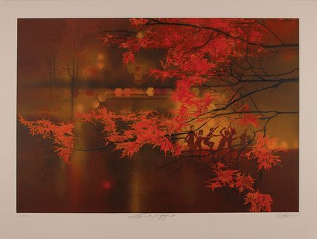 Lot #1600 Bob Peak: Chamberlain and DiMaggio: Gorgeous set of six lithographs honoring ?The Spirit of Sport? - Image 1