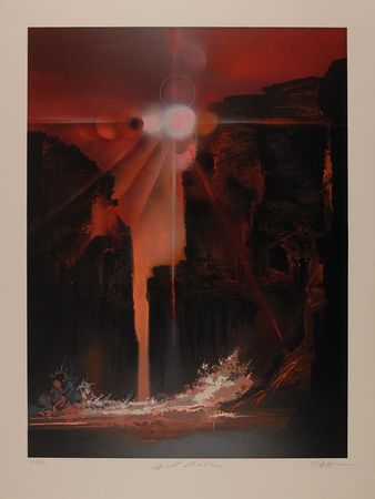 Lot #1600 Bob Peak: Chamberlain and DiMaggio: Gorgeous set of six lithographs honoring ?The Spirit of Sport? - Image 5