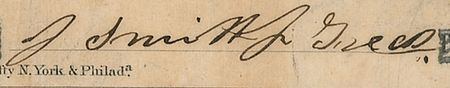 Lot #348 Joseph Smith: Outstandingly rare $2 bank note signed by the Latter Day Saint founder?only the second Joseph Smith item we have ever offered! - Image 2