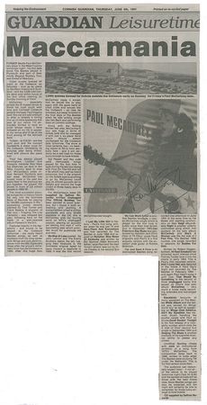 Lot #908 Beatles: Paul McCartney Newspaper Article - Image 2
