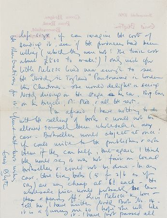 Lot #659 Enid Blyton Handwritten Letter Signed - Image 2