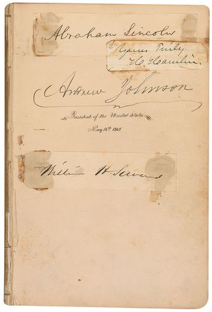 Lot #13 Civil War-Era Autograph Album: Lincoln,