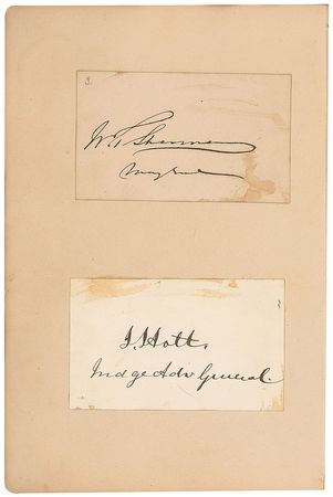 Lot #13 Civil War-Era Autograph Album: Lincoln, Johnson, Pierce, Buchanan, Farragut, and more - Image 5