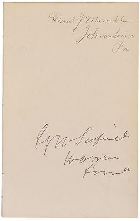 Lot #31 U. S. Grant Autograph Album: Almost 200 politicians from Grant?s first term obtained by his Postmaster General, including Garfield, Hamlin, Sherman, and Grant himself - Image 3