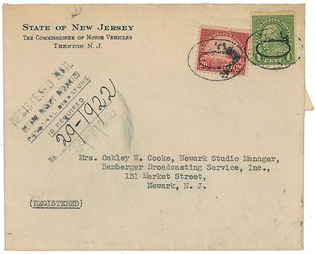 Lot #603 Charles Lindbergh: The famed aviator’s twice-signed 1931 driver’s license application acquired by WOR at the height of the kidnapping frenzy - Image 4