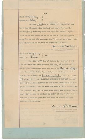Lot #271 Thomas Edison: Ending years of legal conflict, Edison drops all charges and complaints against the author of A Practical Guide to the Use of the Edison Phonograph - Image 3