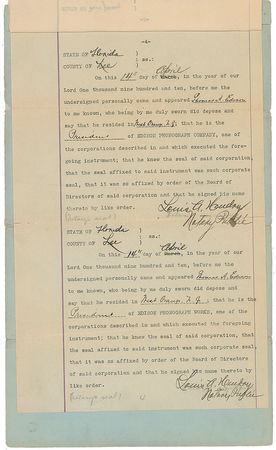 Lot #271 Thomas Edison: Ending years of legal conflict, Edison drops all charges and complaints against the author of A Practical Guide to the Use of the Edison Phonograph - Image 4