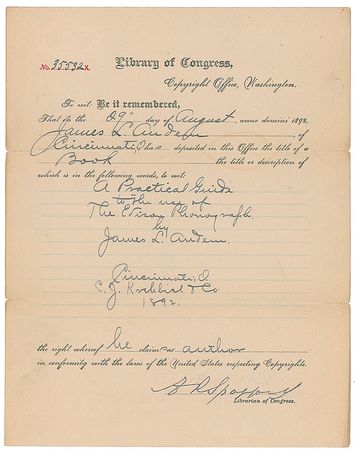 Lot #271 Thomas Edison: Ending years of legal conflict, Edison drops all charges and complaints against the author of A Practical Guide to the Use of the Edison Phonograph - Image 5