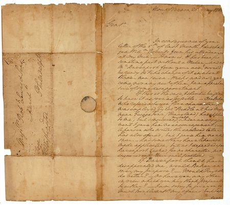 Lot #155 George Washington: Exceptionally scarce, crisply signed letter from Mount Vernon, with the entire free-franked panel still intact - Image 1