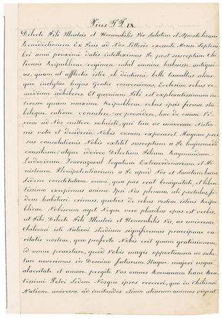 Lot #336 Pope Pius IX Signed Letter - Image 1