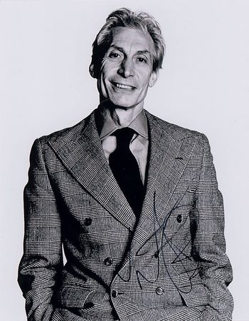 Lot #990 Rolling Stones: Charlie Watts Signed Photographs - Image 2