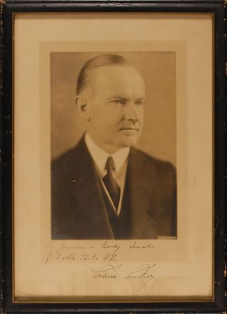 Lot #17 Calvin Coolidge Signed Photograph