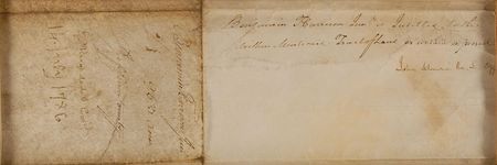 Lot #292 Patrick Henry: Henry grants land to a member of the prominent Harrison family - Image 2