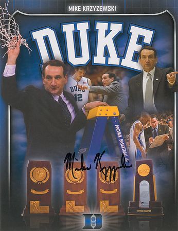 Lot #1556 Mike Krzyzewski Signed Photographs - Image 2