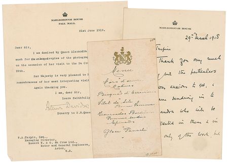 Lot #242 Winston Churchill and King Edward VIII: World War I-dated archive including a congratulatory Churchill letter and an Edward, Prince of Wales, Order of the British Empire presentation - Image 4