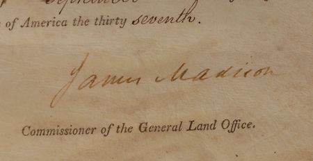 Lot #87 James Madison Signed Document - Image 2