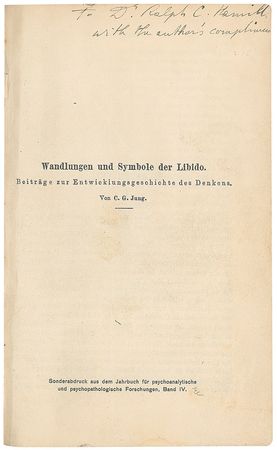 Lot #298 Carl Jung Inscribed Book - Image 1