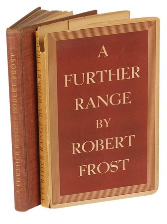 Lot #707 Robert Frost: A Further Range, inscribed to a fellow poet - Image 2