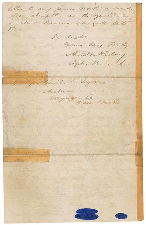 Lot #470 Abner Doubleday: ?The Charlestonians are surrounding us with batteries on every point,? writes the Union general from Fort Sumter in January 1861: ?If war must come let the people rise in their might and maintain the integrity of the Union? - Image 4