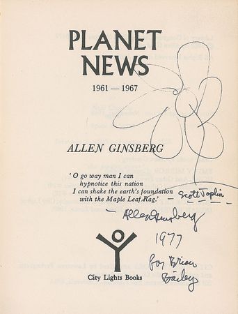 Lot #710 Allen Ginsberg Book - Image 1