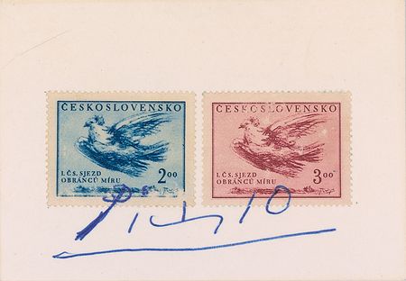 Lot #775 Pablo Picasso Stamps - Image 1