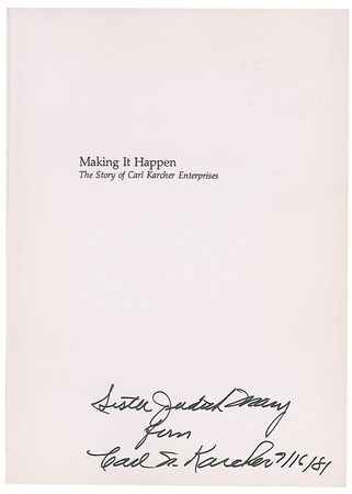 Lot #406 Carl Karcher - Image 1