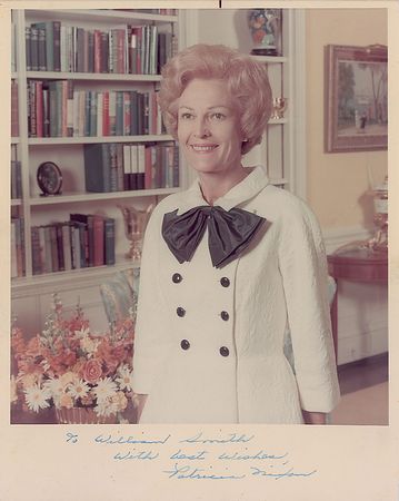 Lot #196 Pat Nixon Signed Photograph - Image 1