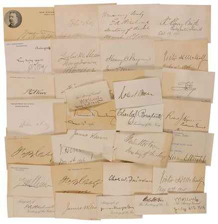 Lot #110 Theodore Roosevelt and Cabinet Group Lot - Image 2