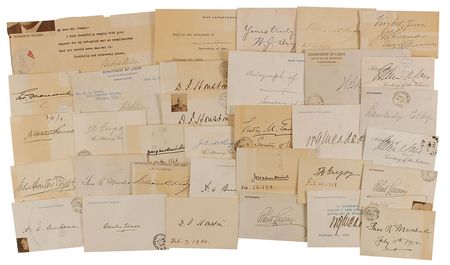 Lot #162 Woodrow Wilson and Cabinet Group Lot - Image 2
