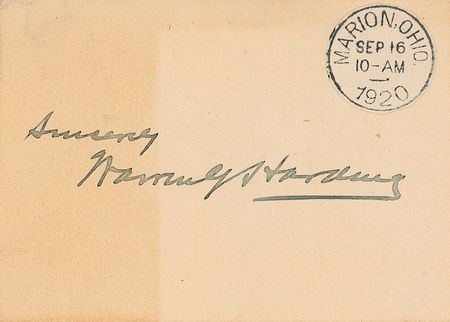 Lot #39 Warren G. Harding and Cabinet Signature - Image 1