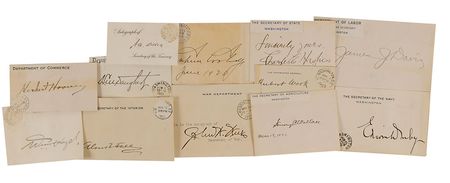 Lot #39 Warren G. Harding and Cabinet Signature - Image 2