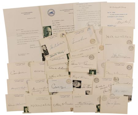 Lot #109 Franklin D. Roosevelt and Cabinet Group Lot - Image 2