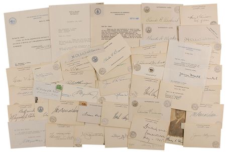 Lot #137 Harry S. Truman and Cabinet Group Lot - Image 2