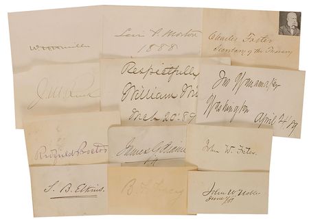 Lot #40 Benjamin Harrison and Cabinet Group Lot - Image 2