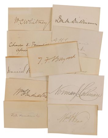 Lot #15 Grover Cleveland and Cabinet Signature - Image 2