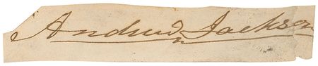 Lot #56 Andrew Jackson and Cabinet Signature - Image 1