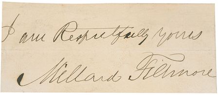 Lot #26 Millard Fillmore and Cabinet Group Lot
