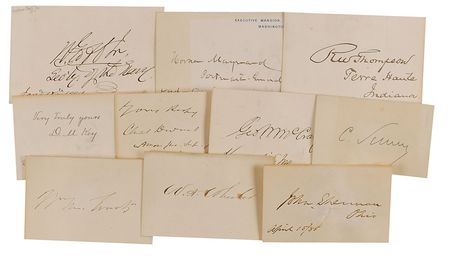 Lot #47 Rutherford B. Hayes and Cabinet Group Lot - Image 2