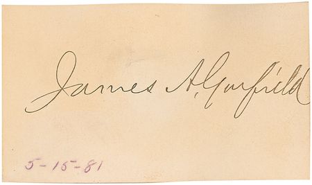 Lot #29 James Garfield and Cabinet Group Lot