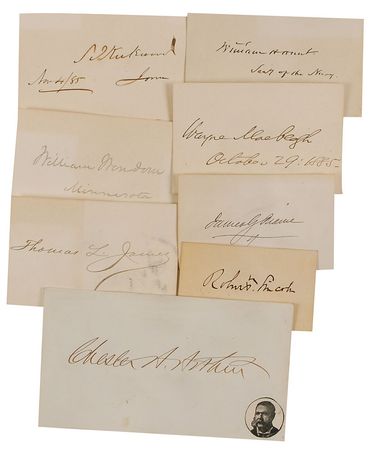 Lot #29 James Garfield and Cabinet Group Lot - Image 2