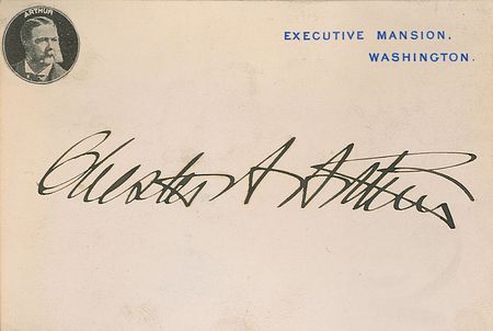 Lot #9 Chester Arthur and Cabinet Group Lot