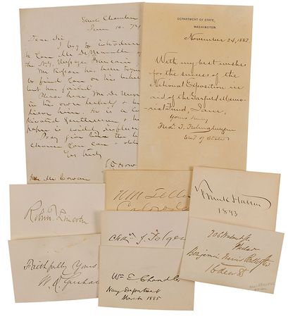 Lot #9 Chester Arthur and Cabinet Group Lot - Image 2