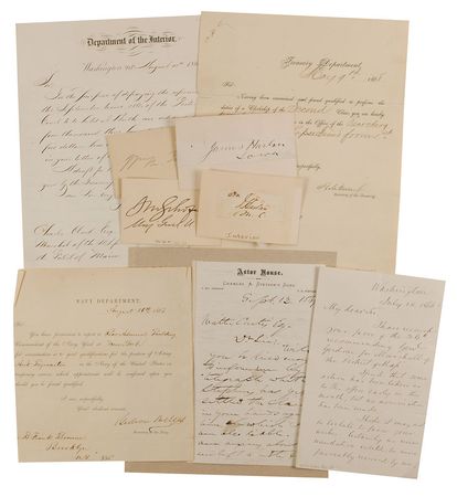 Lot #63 Andrew Johnson and Cabinet Group Lot - Image 2