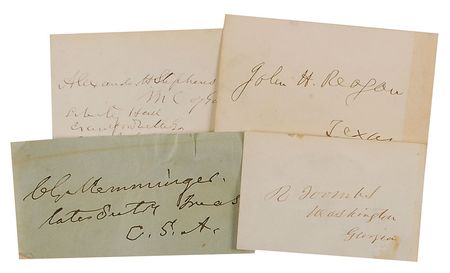 Lot #256 Jefferson Davis and Cabinet Group Lot - Image 2